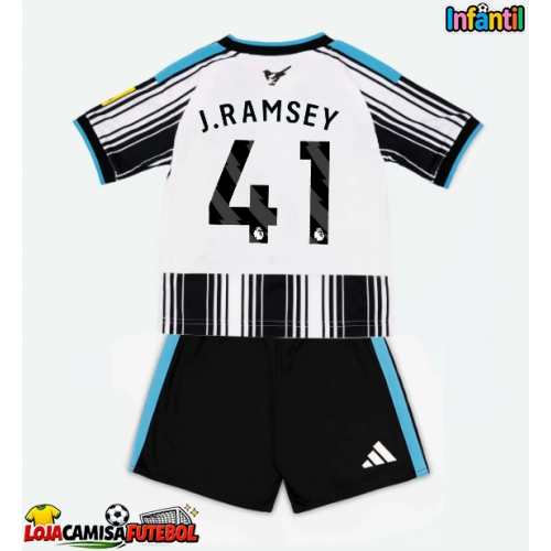 Camisa de Futebol Newcastle United Jacob Ramsey #41 Equipamento Principal Infantil 2026-27 Manga Curta (+ Calças curtas)